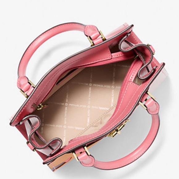 MICHAEL KORS Hamilton Small Two-Tone Satchel
COLOR LIGHT BERRY SHERBET MULTI
NWT - Picture 2 of 16